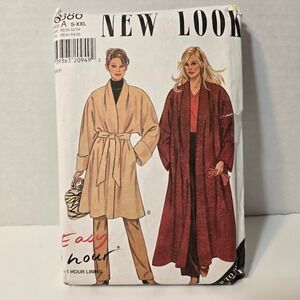 Simplicity New Look 6686 Uncut Coat Sewing Pattern Size S-XXL Full Length